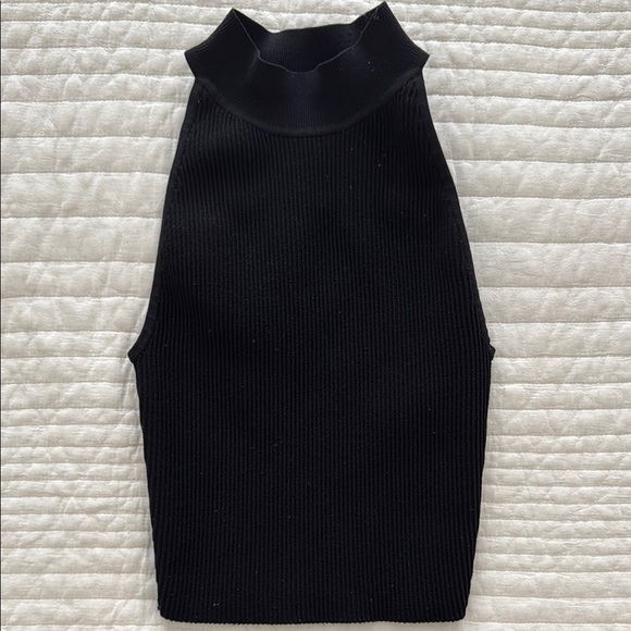 Aritzia Black Sleeveless Ribbed Top - Picture 1 of 2